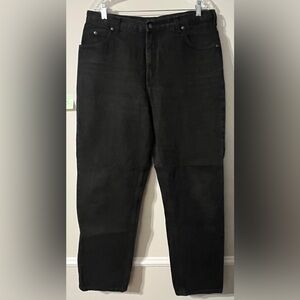 Vintage Y2K Lands End Mom Jeans Size 16 Regular Black